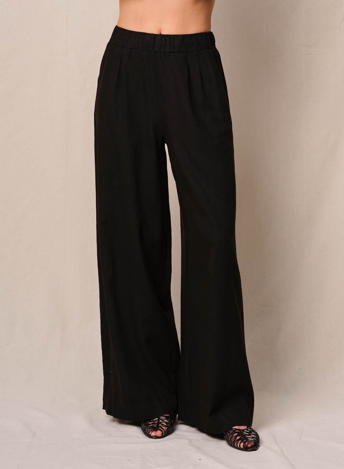 Linen Pull-On Trouser
