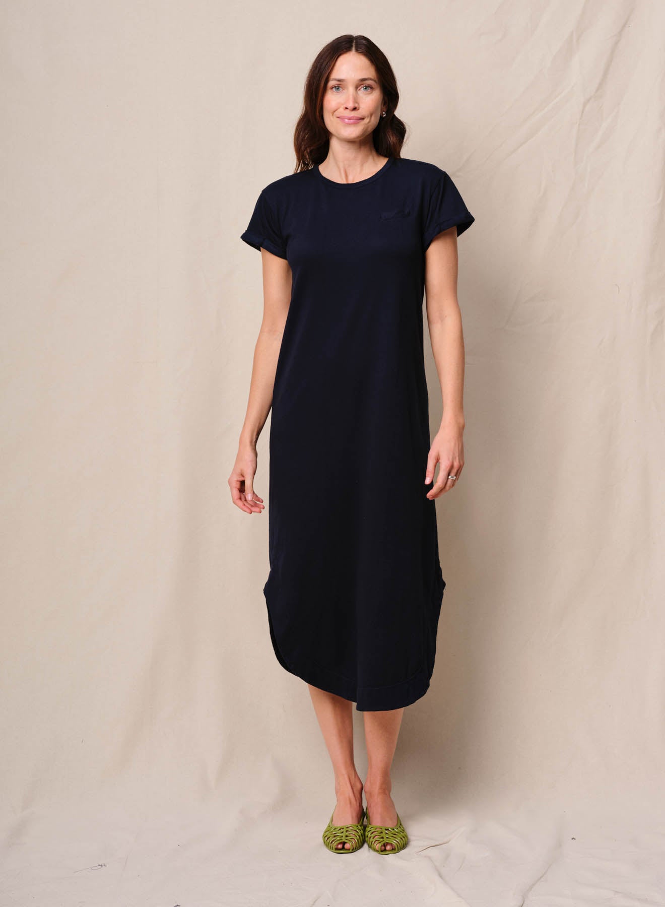 Cloud Jersey S/S Midi Dress