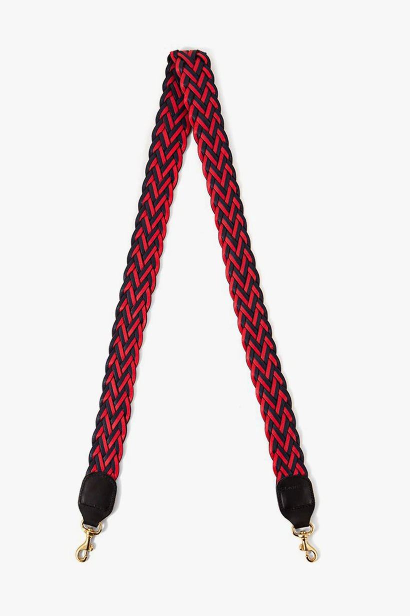 Belted Braided Webbing Crossbody Strap