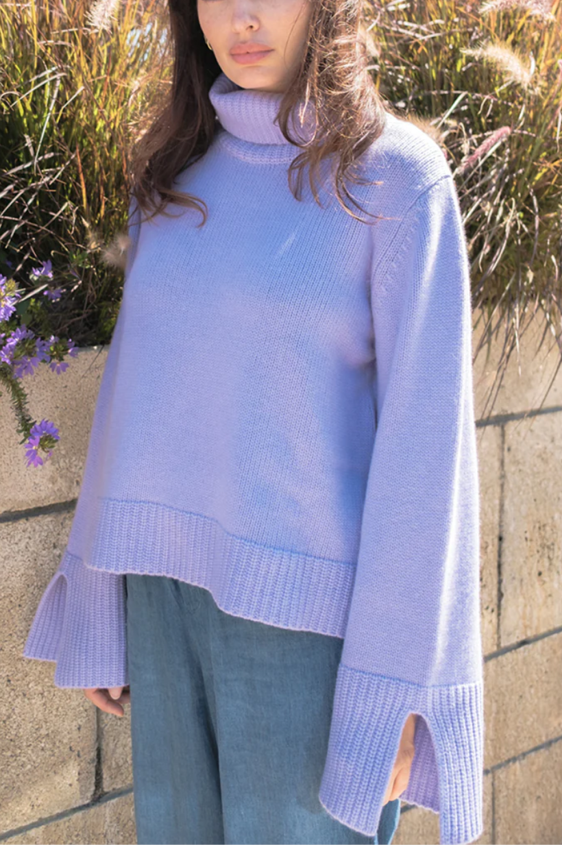 Cashmere Blend Turtleneck Sweater