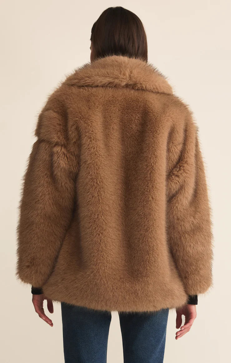 Logan Faux Fur Coat-MIK