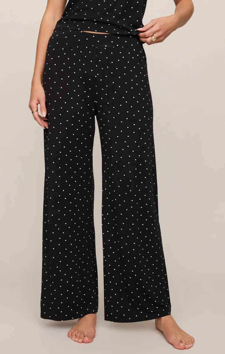 Luxe Dot Pant-Blk