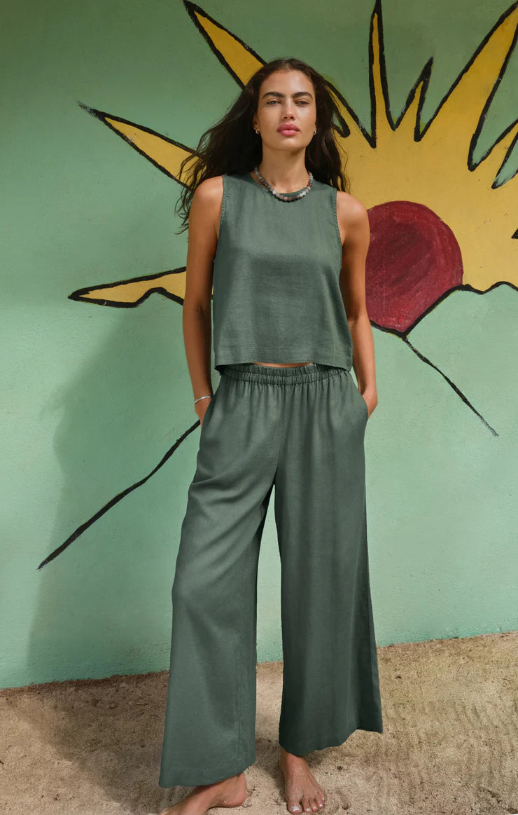 Sloane Linen Tank-EVG