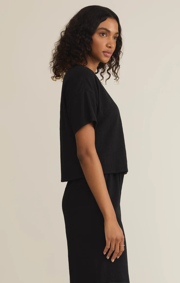 Sway Textured Cropped Tee