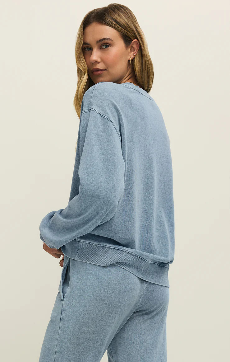 Boyfriend Denim Sweatshirt
