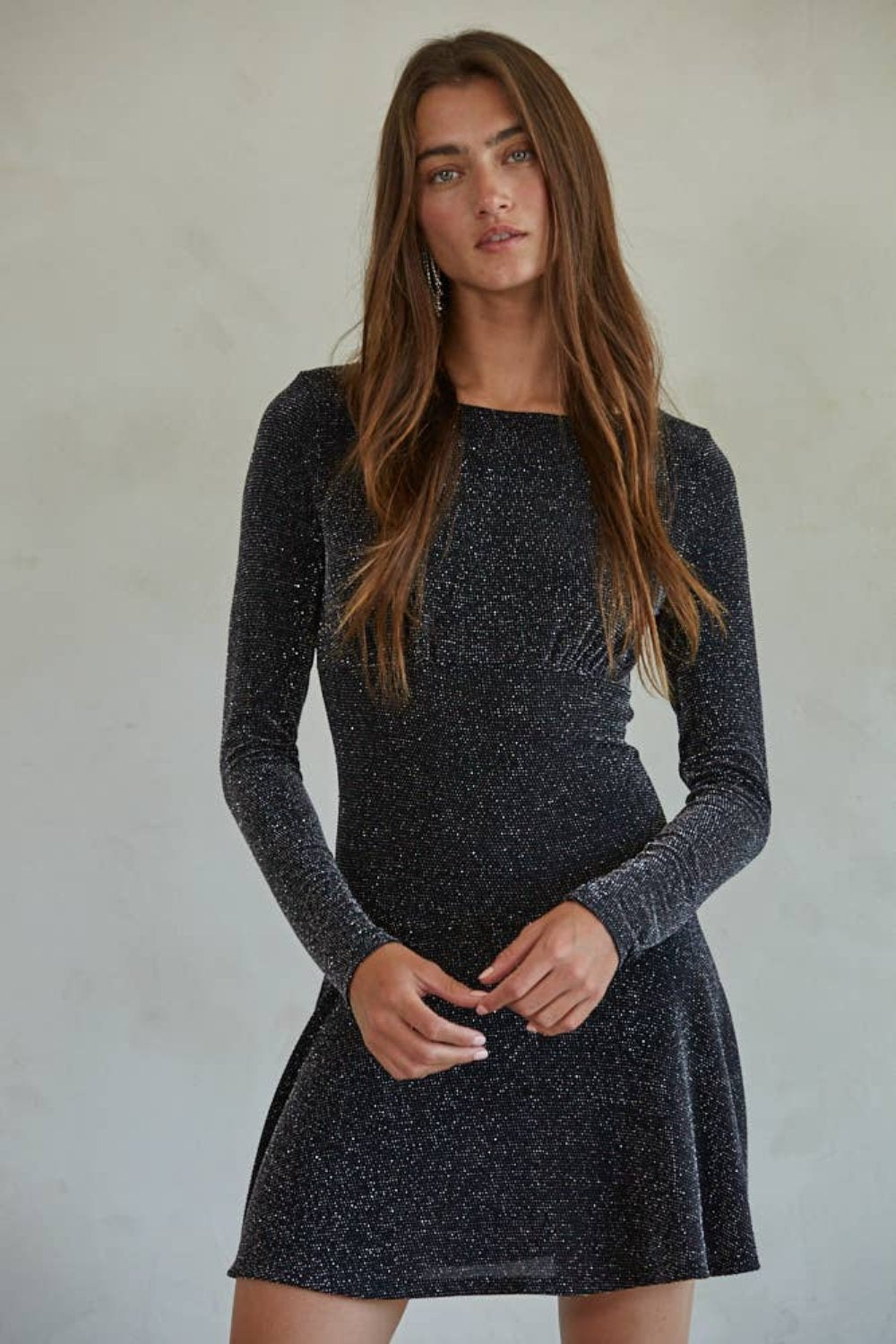 Metallic Lurex Mini Dress CASH and CLIVE Metallic Lurex Mini Dress CASH and CLIVE