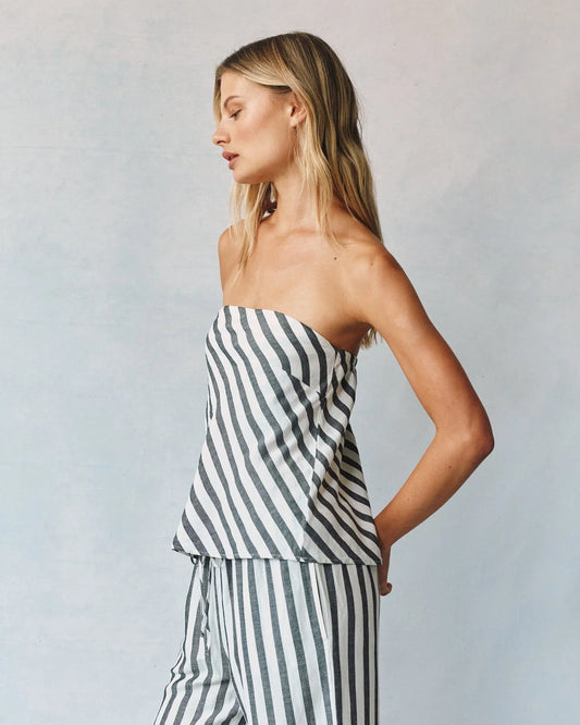 Bias Strapless Top