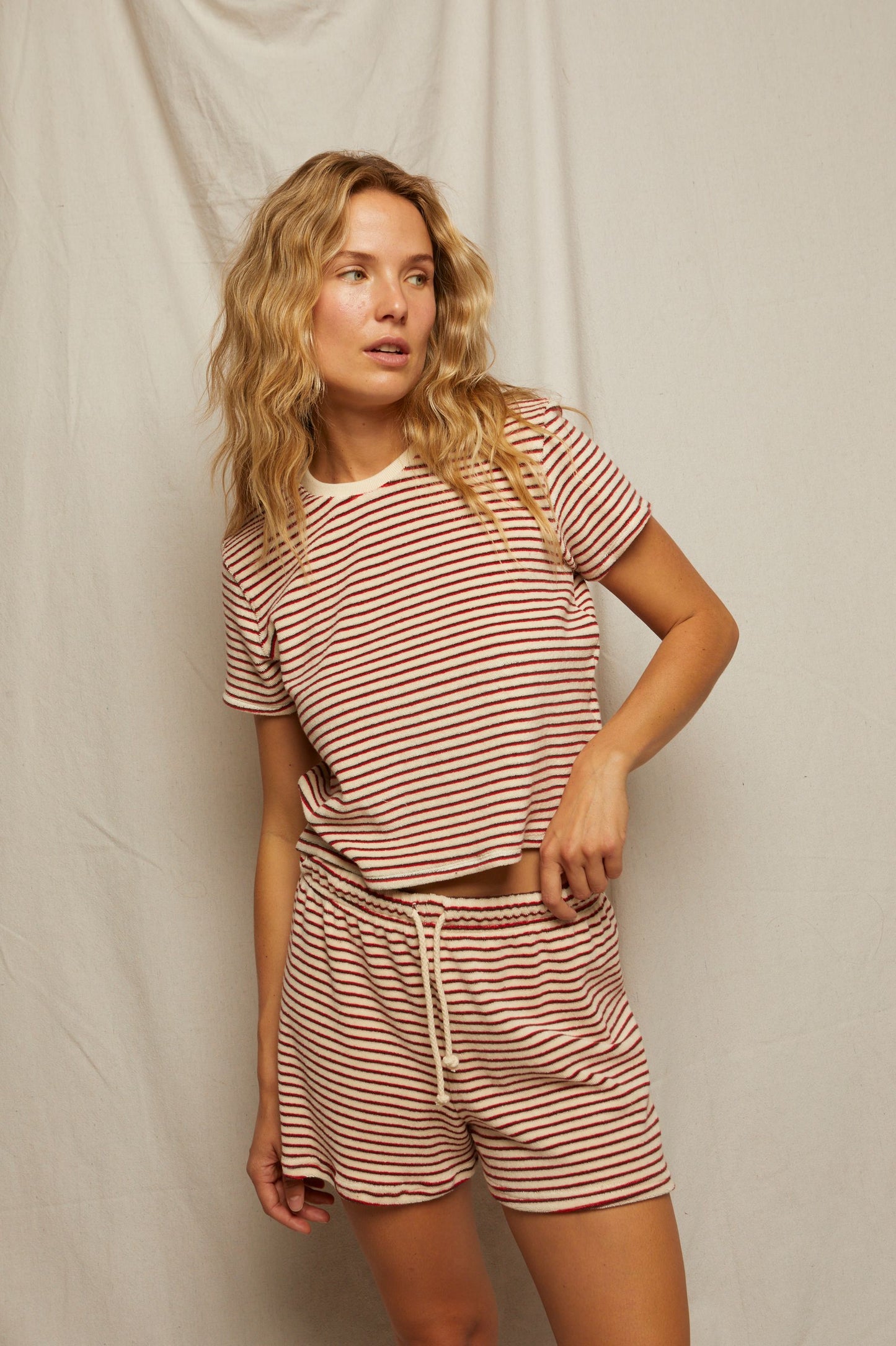 Bree Loop Terry Stripe Tee