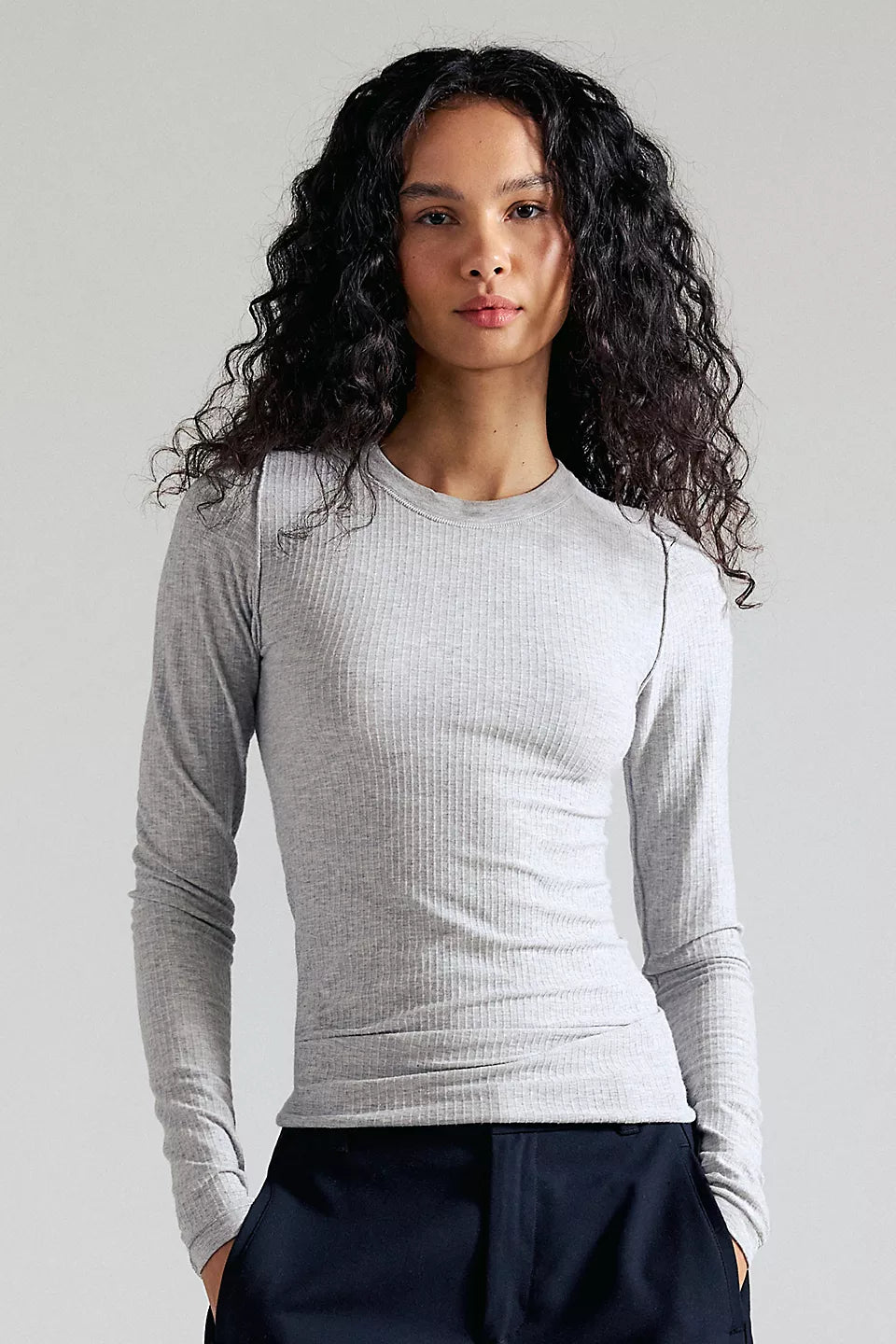 Seamless L/S Gray