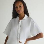 Lace Trim Button Down