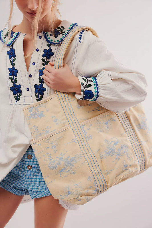 Printed Caravan Tote