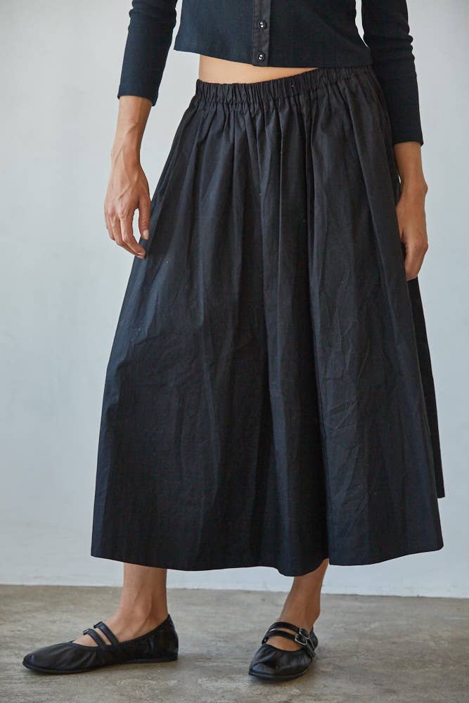 Flare Midi Skirt