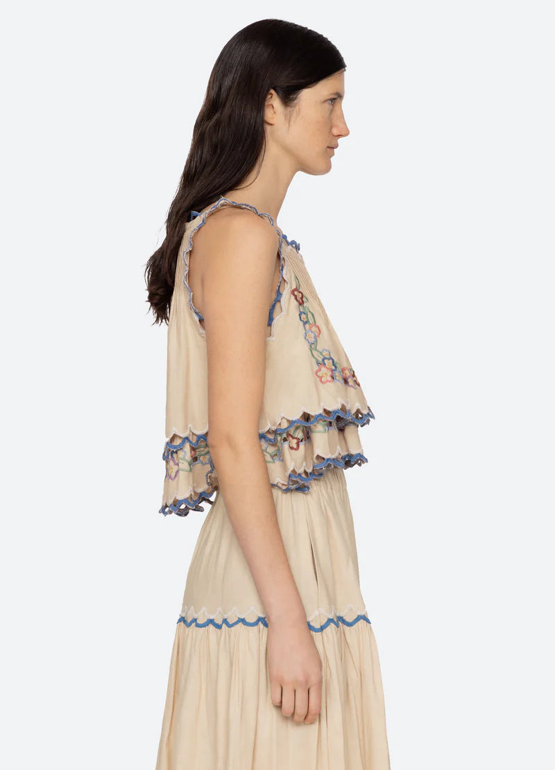 Melinda Embroidered Tank Top