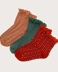 Ruffle Sock-Merry & Bright