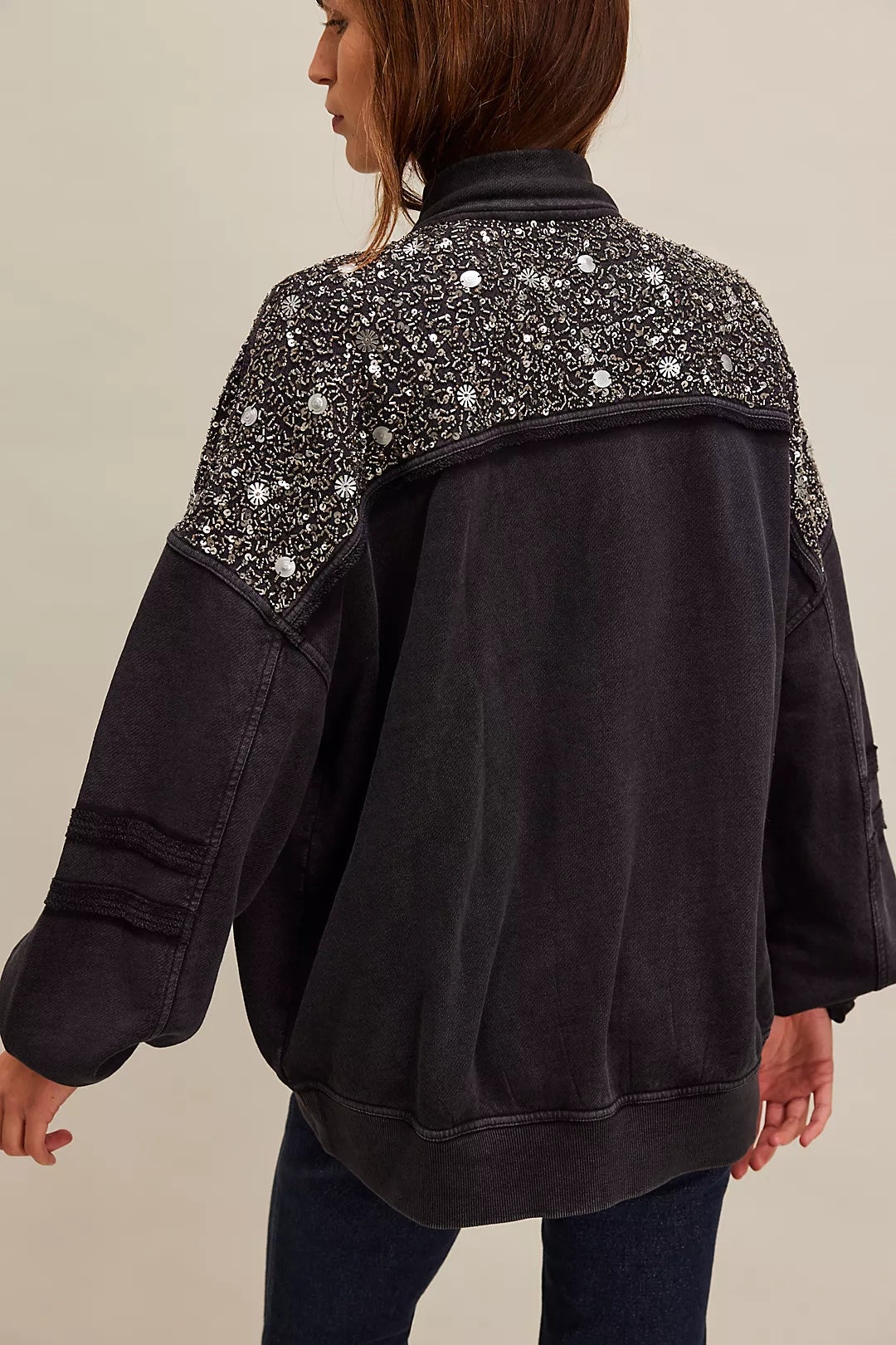 Sparkle Sweatshirt- Black Combo