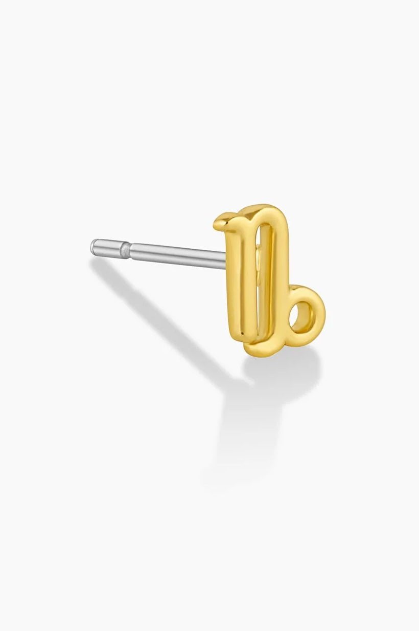 Zodiac Charm Stud - Capricorn