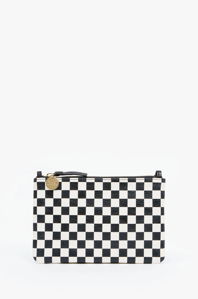 CLARE V Foldover Clutch With Tabs