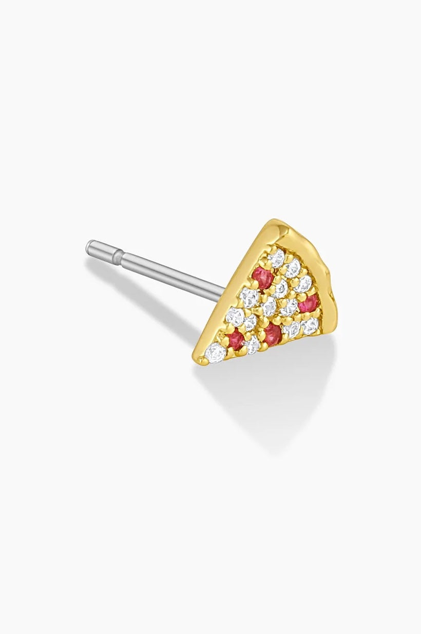 Pizza Charm Stud