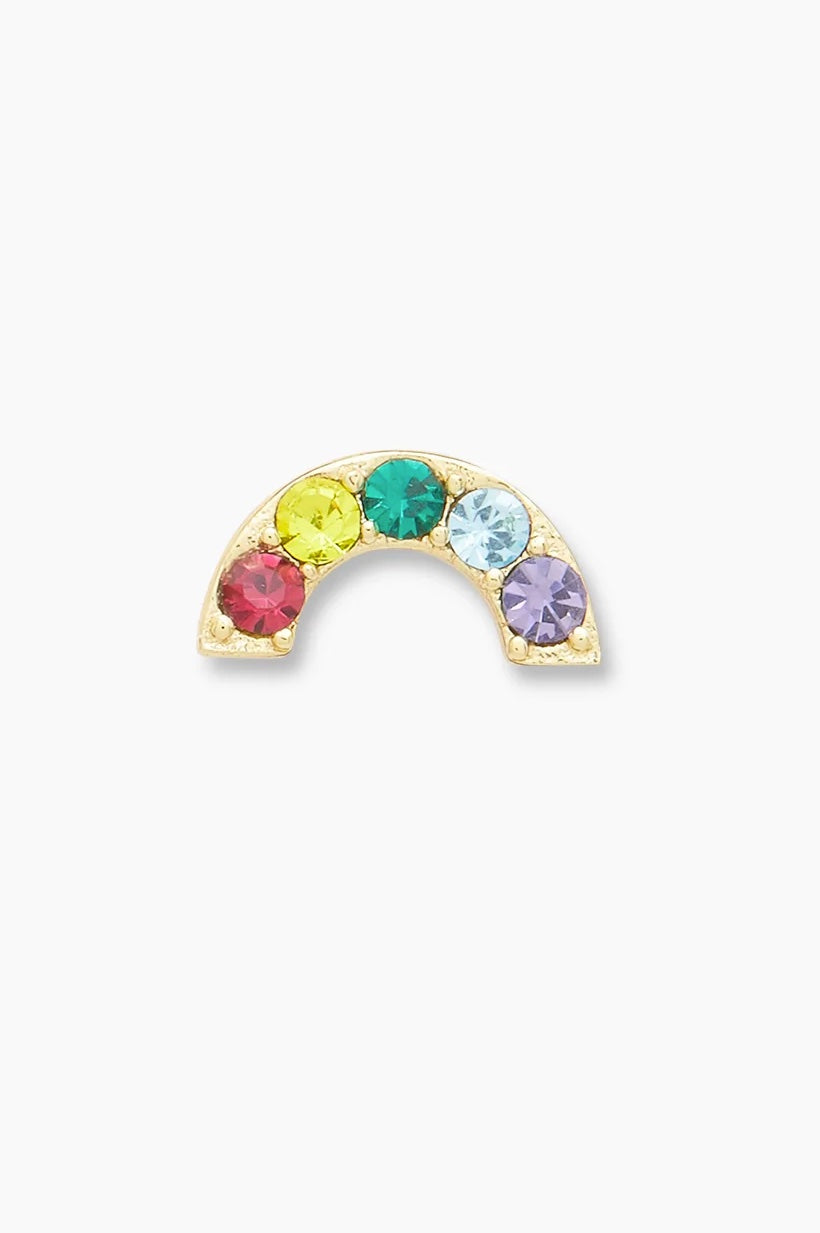 Rainbow Charm Stud