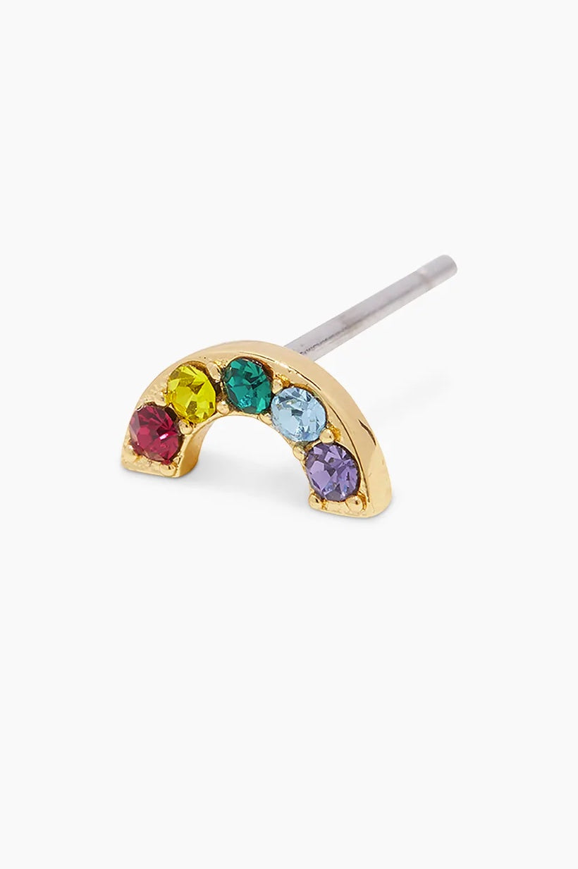 Rainbow Charm Stud