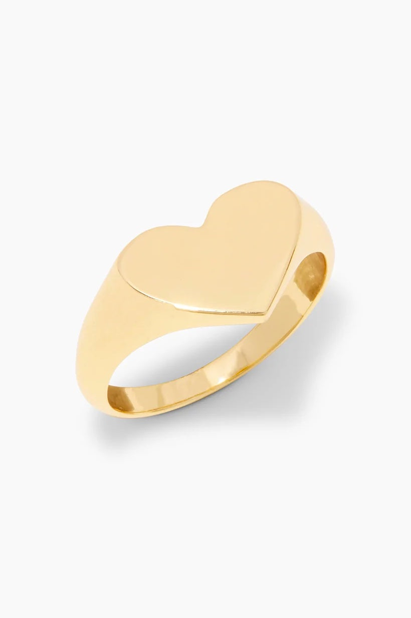 Louise Heart Signet Ring