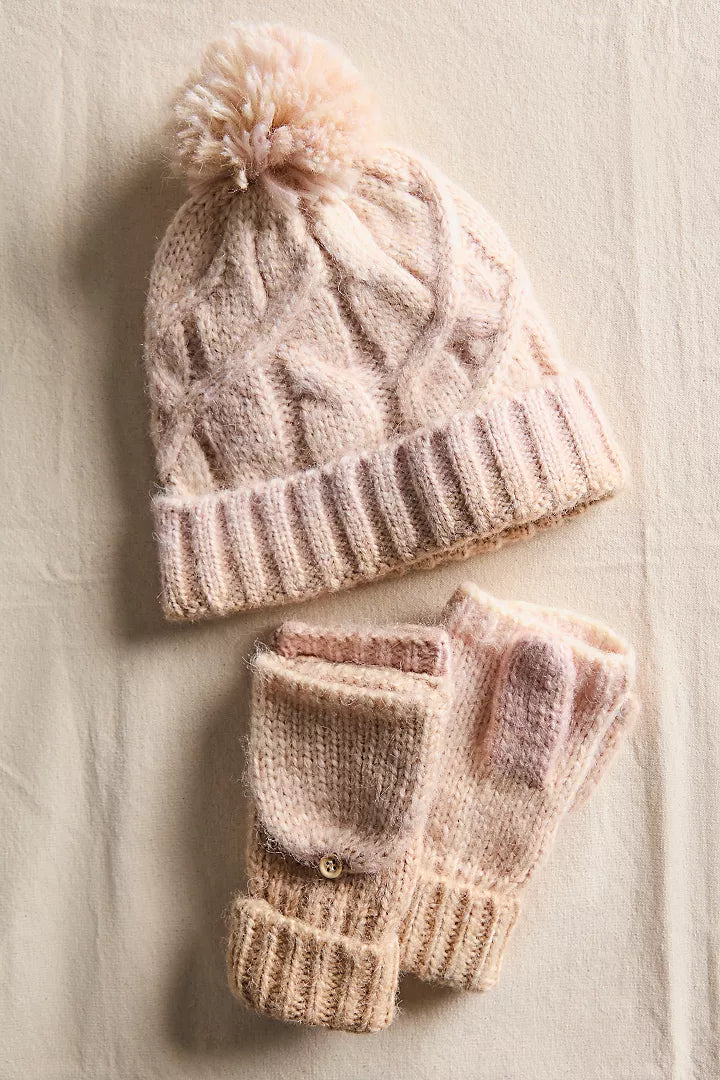 Rainbow Run Hat + Gloves Set