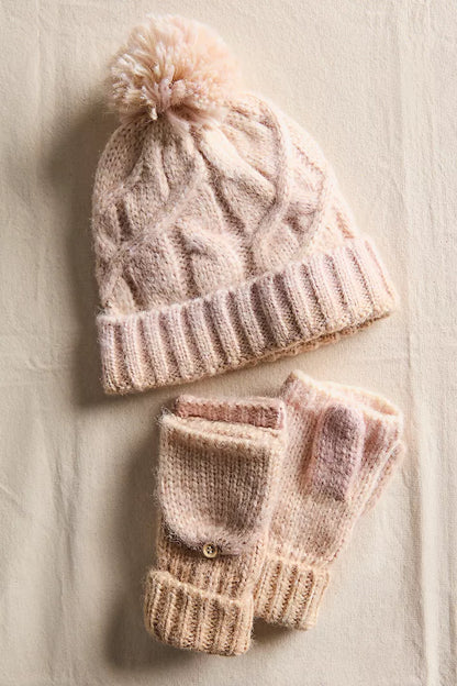 Rainbow Run Hat + Gloves Set