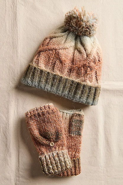 Rainbow Run Hat + Gloves Set