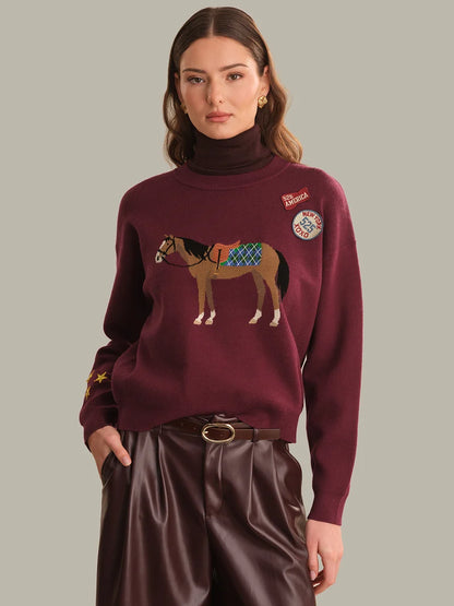 Taylow Sweater-Cherry