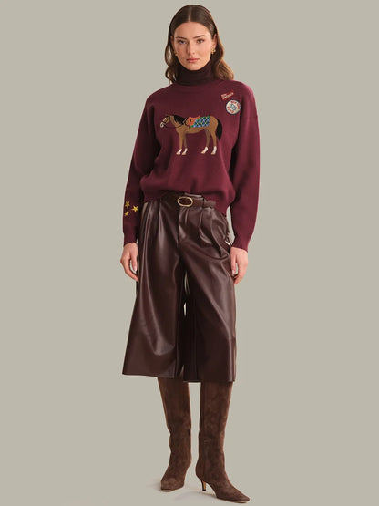 Taylow Sweater-Cherry