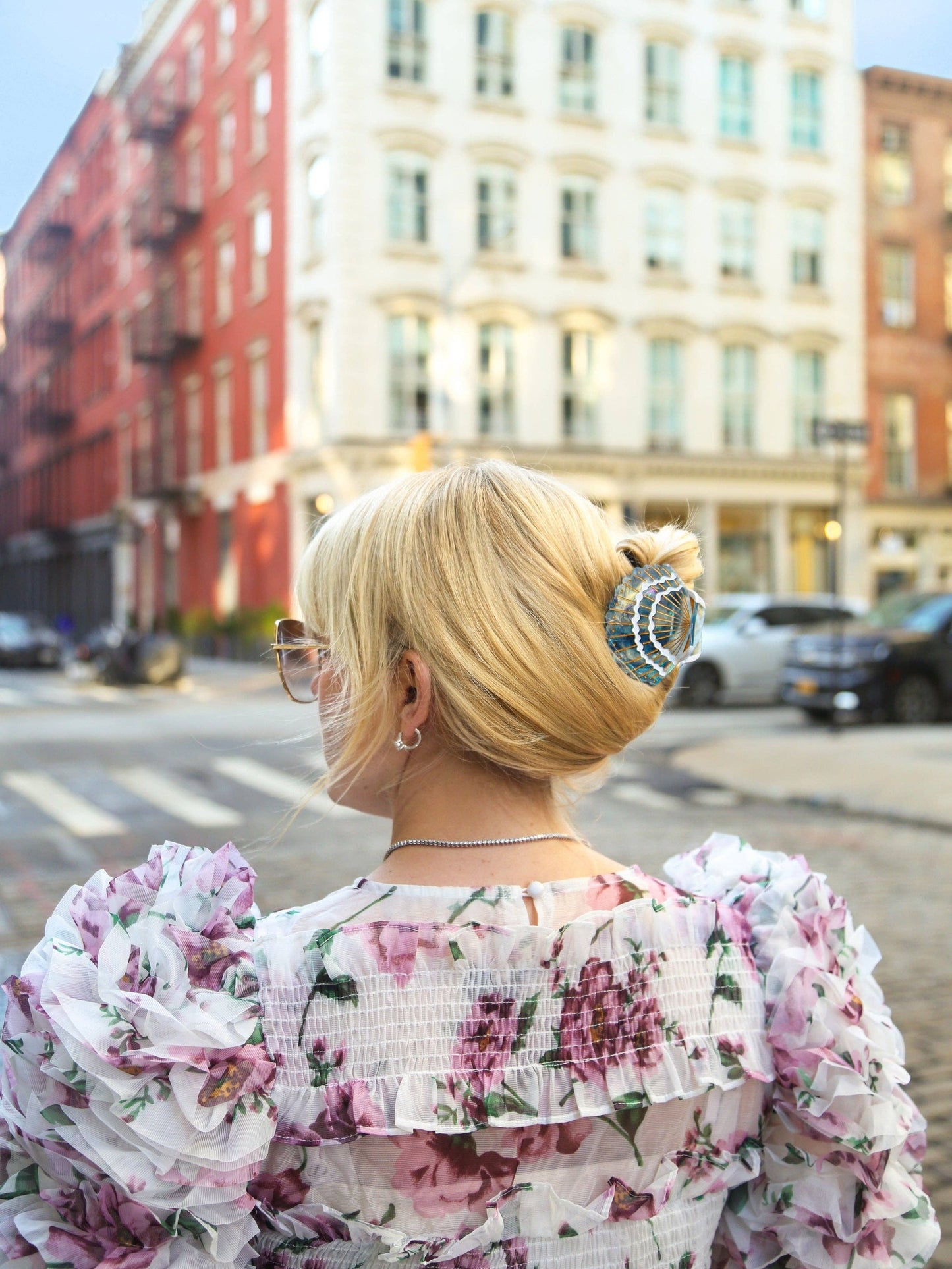 Hand-painted Seashell Claw Hair Clip | Eco-Friendly