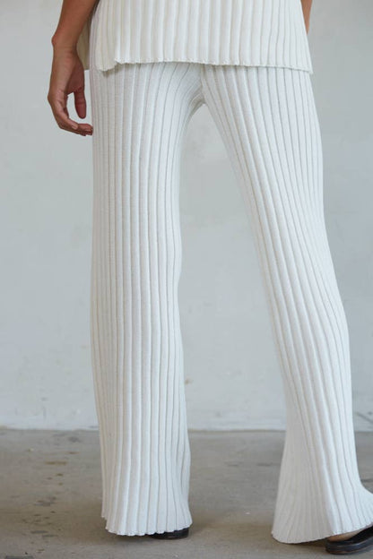 Cotton Ribbed Pants