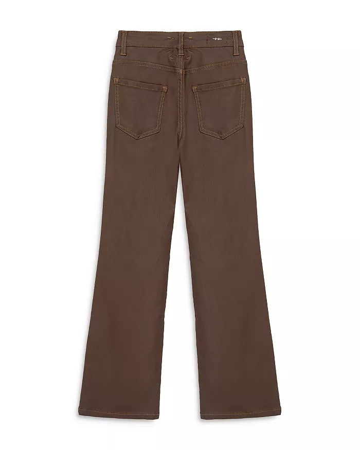 Coated Flare Leg 5 Pocket Pant