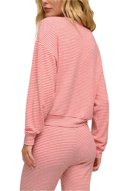 Bisous Stripe LS Top