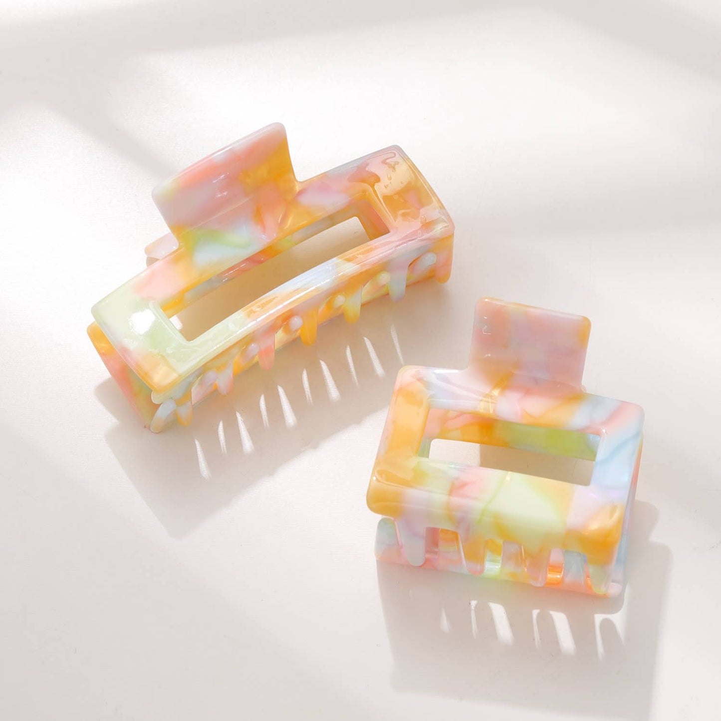 Pastel Watercolor Claw Clips