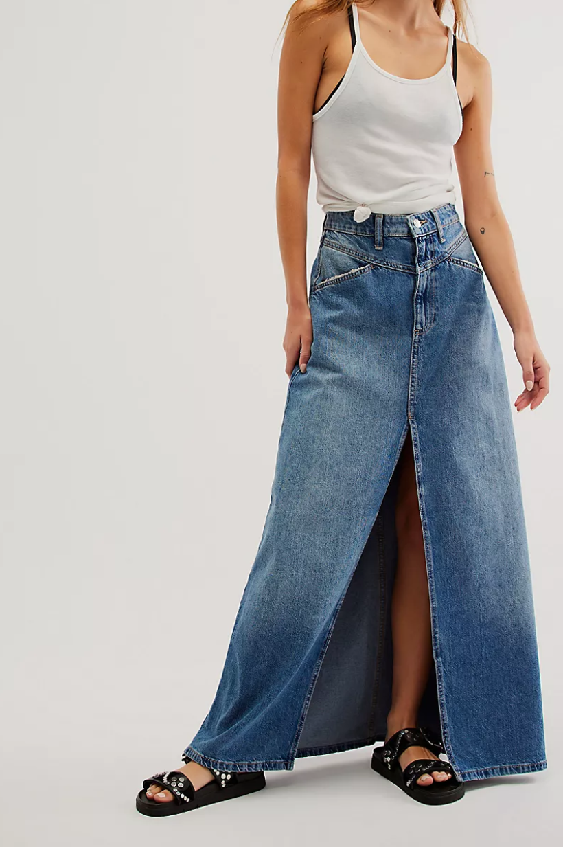 Come As You Are Denim Maxi Skirt – CASH and CLIVE