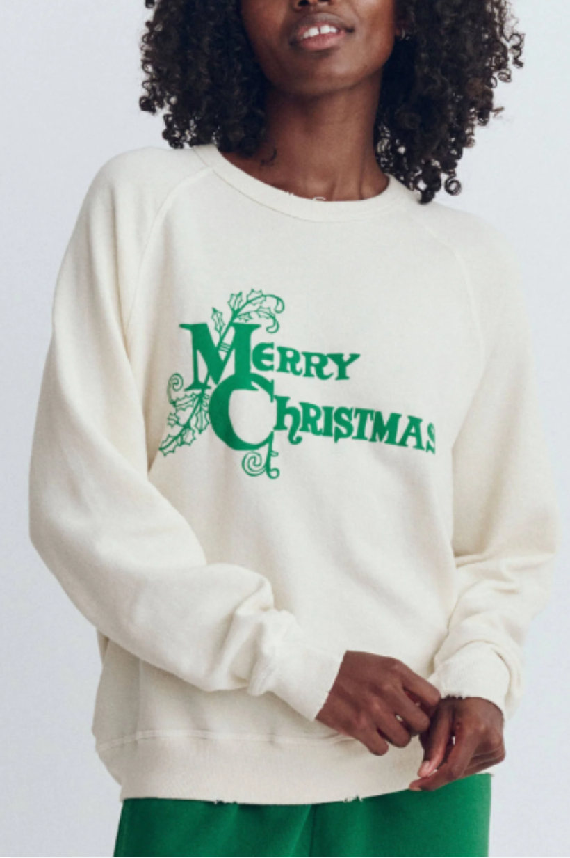 The College Sweatshirt w/ Merry Christmas