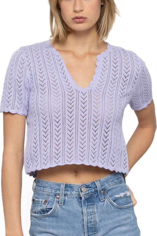Somerset Pointelle Top