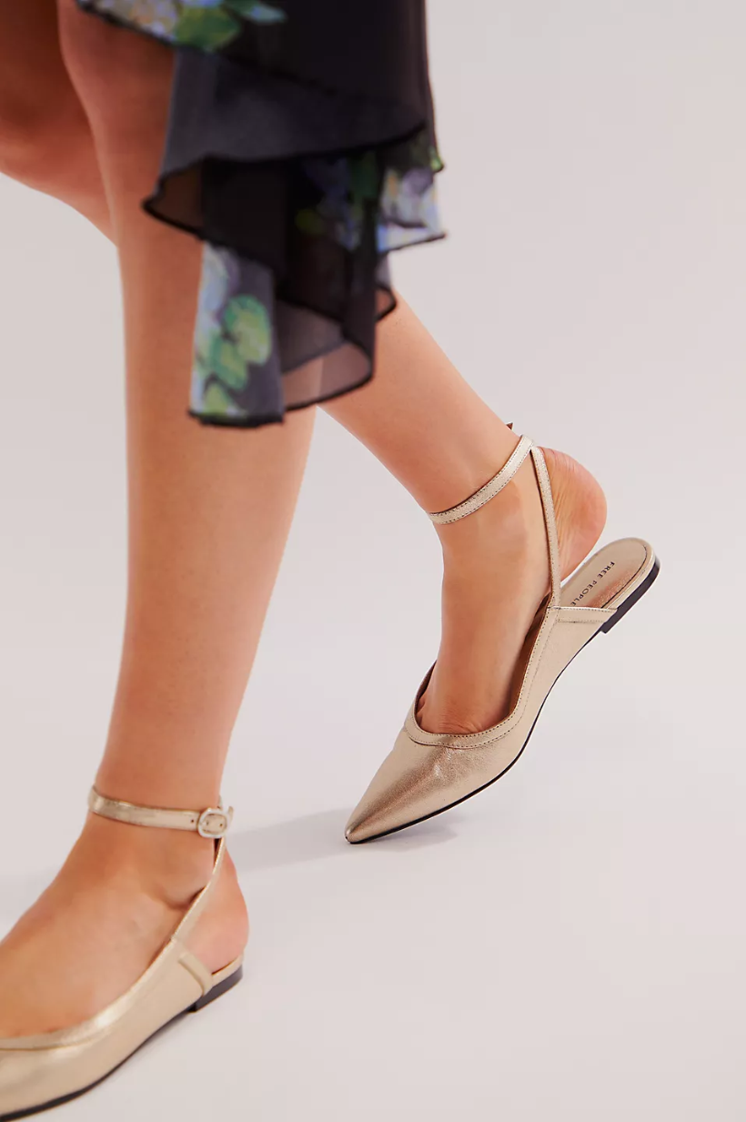 Jules Point Wrap Flats