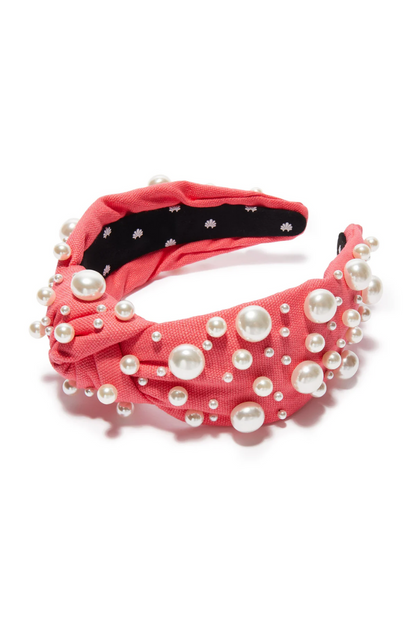 Oversized Pearl Woven Knotted Headband