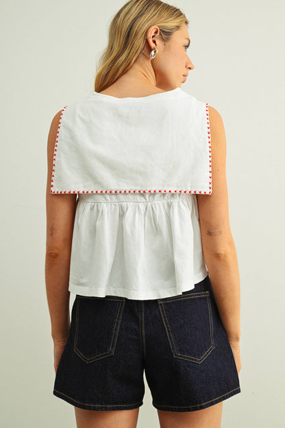 SAILOR COLLAR  TOP