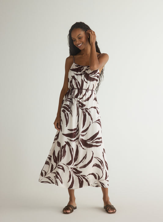 Shirred Cami Maxi Dress