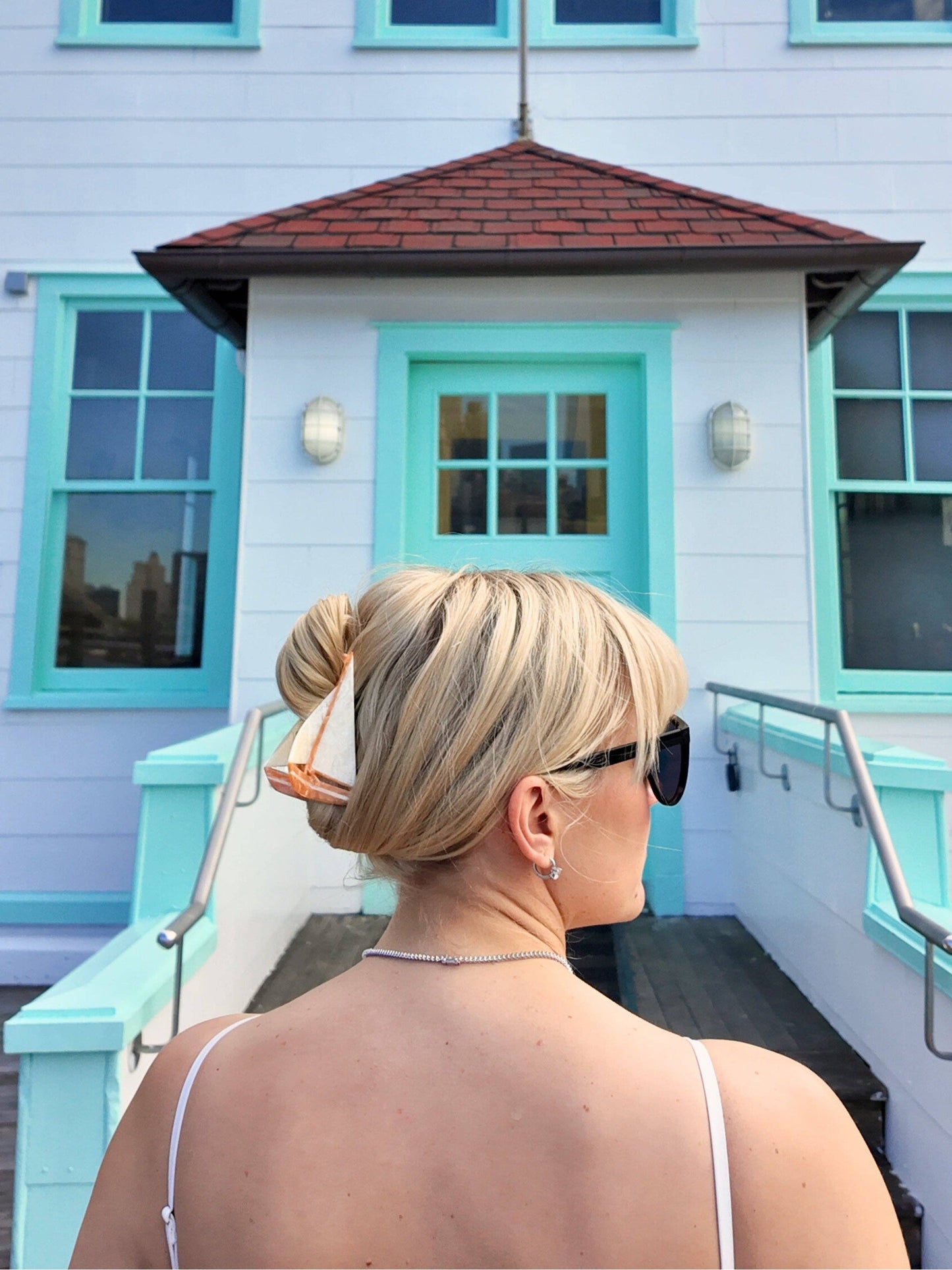 Hand-painted Sailboat Claw Hair Clip | Eco-Friendly