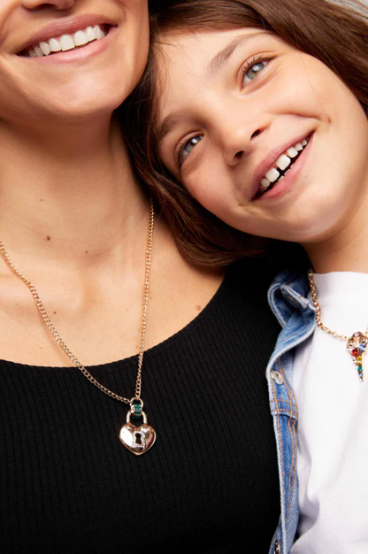 Lock & Key "Mommy and Me" Necklace Set