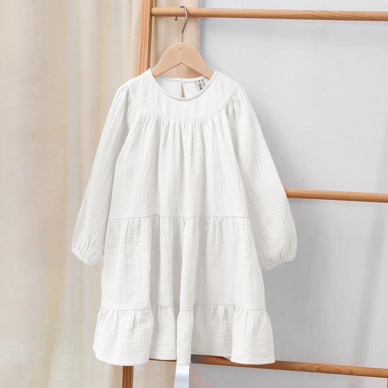 Muslin Dress with Ruffles