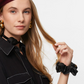 Faux Leather Scrunchie