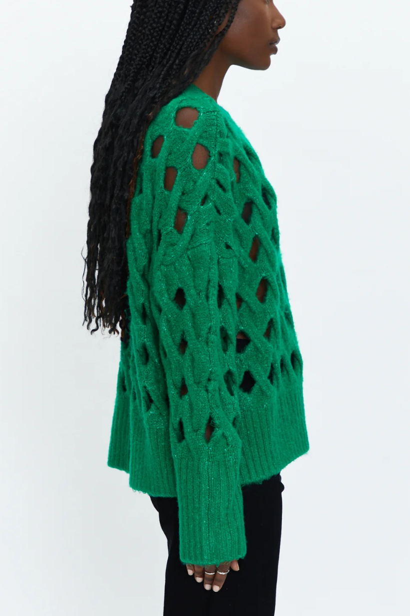Darya Open Knit Pullover Sweater