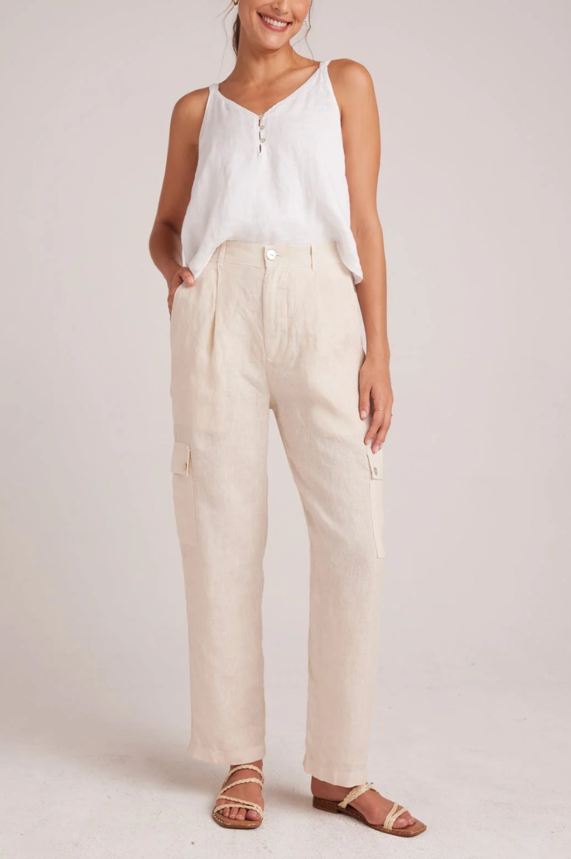 Pleated Cargo Trousers