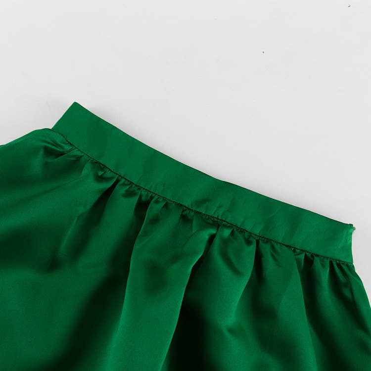 Satin High-Waisted Skirt