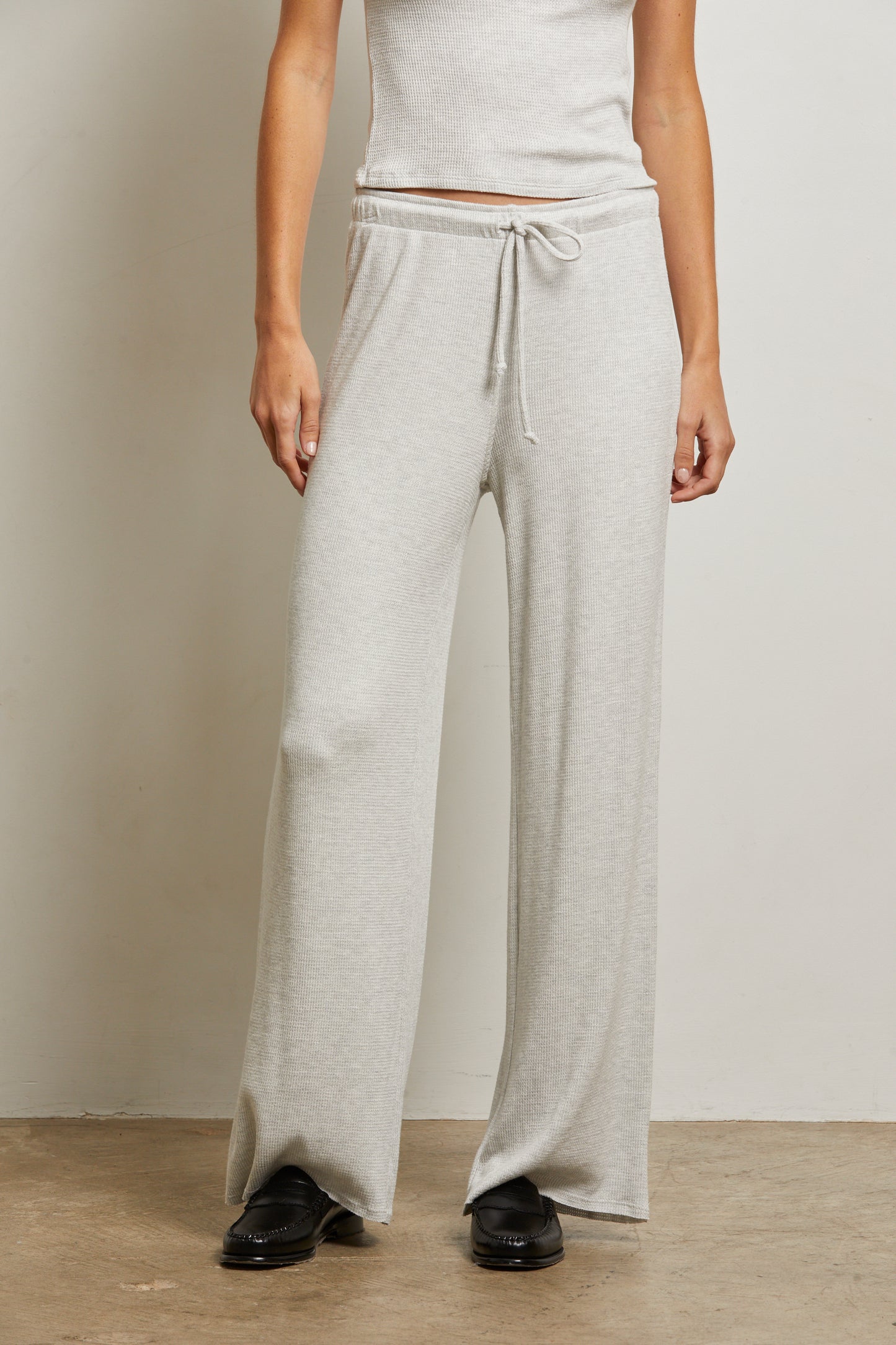 Maddie Brushed Waffle Drawstring Pant